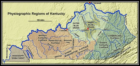 Physiographic Regions of Kentucky