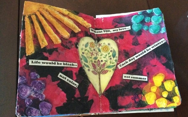 Introduction to Art Journaling Class - Mixed Media Art