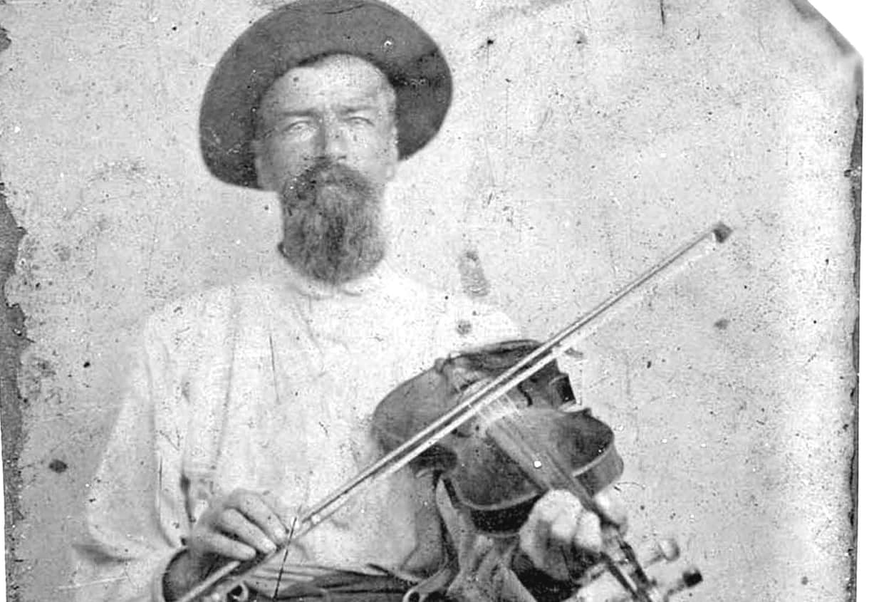 old photo of fiddle player
