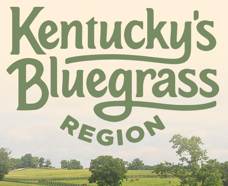 KYBGR Kentucky's Bluegrass Region in green lettering